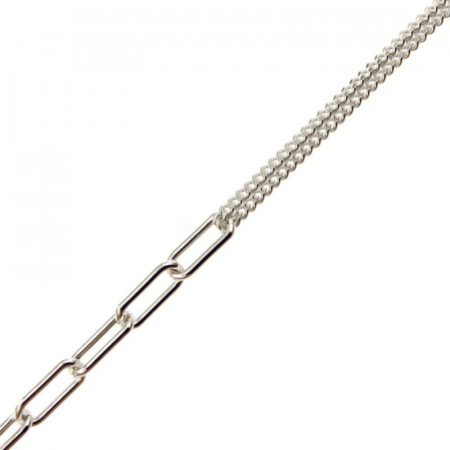 Bracelet Argent OTO Décal Ch_rectangle 0,9-GL45 - 19cm