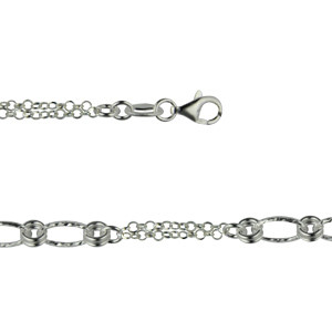 Bracelet Argent MINI double chaine