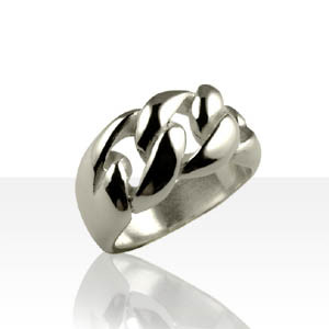 Bague Argent "NAVARRE" 3 ANNEAUX MASS PM        
