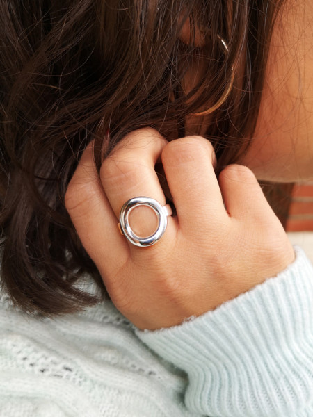 Bague Argent massif MOOD - Fabriquée en France