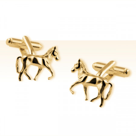 B.Manchettes Plaqué Or CHEVAL PM                