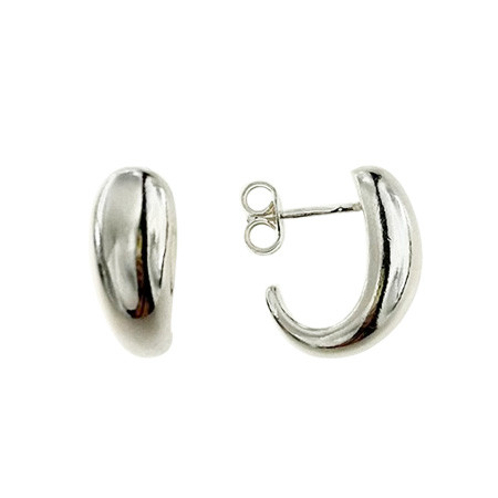 Boucles d'Oreilles Argent OP Jonc UNI ALLONGE