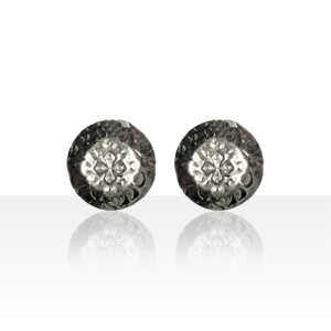 Boucles d'oreilles Argent MARTELEE ROND OCCIT 1                 