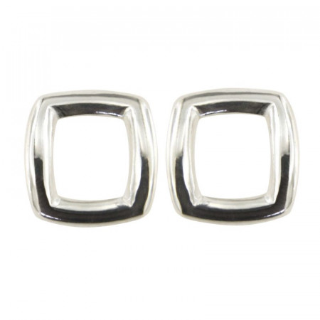 Boucles d'oreilles carré Argent massif NEO 