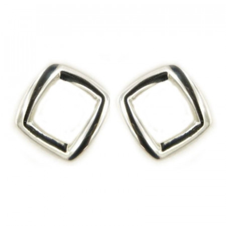 Boucles d'oreilles carré argent NEO DIA 
