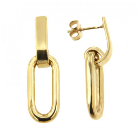 Boucles d'oreilles pendantes Plaqué Or OTO 
