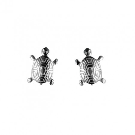 Boucles d'oreilles TORTUES mini Argent                        