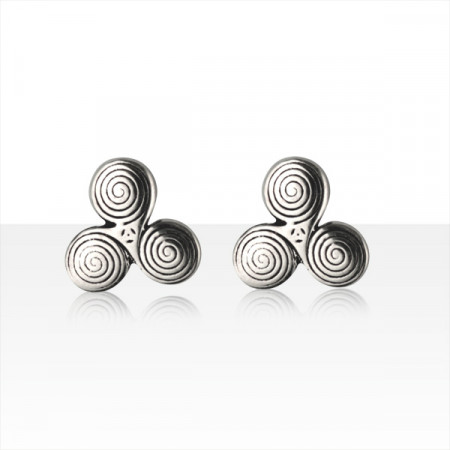 Boucles d'oreilles TRISKELL SPIRALE Argent                