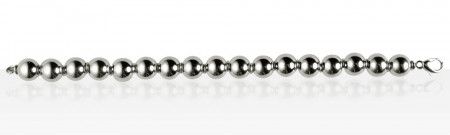 Bracelet Argent BOULE D10 sans inter - 19cm     