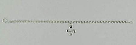 Bracelet Argent Breloque C-BASQUE 18CM            