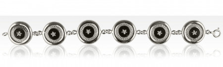 Bracelet Argent CREOLE ONYX/GM                    