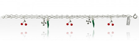 Bracelet Argent "ITXASSOU/LAUBURU ESPELETTE" 7PP