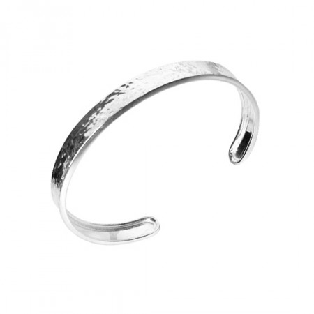 *** Bracelet Argent Jonc PLAK CEINTRE- 8mm - Martelé
