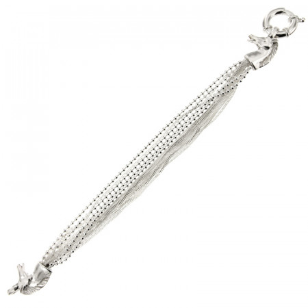Bracelet Argent MULTIFILS TETES CHEVAUX           