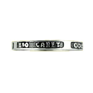 Bracelet Rigide En Argent Massif Réglable - Motif Oiseaux, Occasion, Bijou Vintage