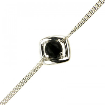 Bracelet carré Argent NEO - ONYX