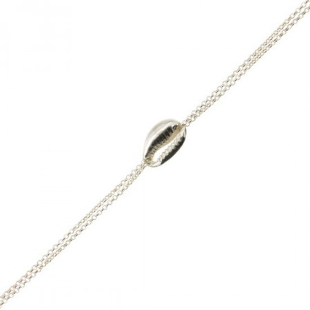 Bracelet coquillage CAURI Argent LA MER