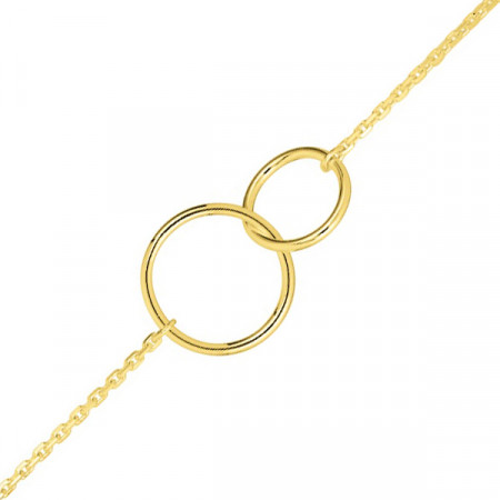 Bracelet Double cercle Plaqué Or