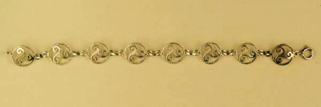 Bracelet Plaqué Or TRISKELL CORDON/1            