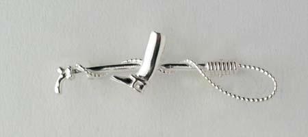 Broche Argent FOUET-BOTTE                         