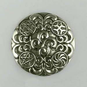 Broche Argent STELE RONDE                         
