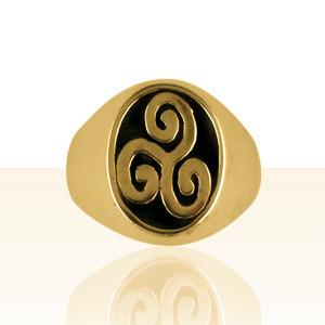 Chevaliere Triskell Bague Triskel en Or 18 Carats BIJOUX TRISKEL EN OR BIJOUX TRADITIONNELS BRETONS