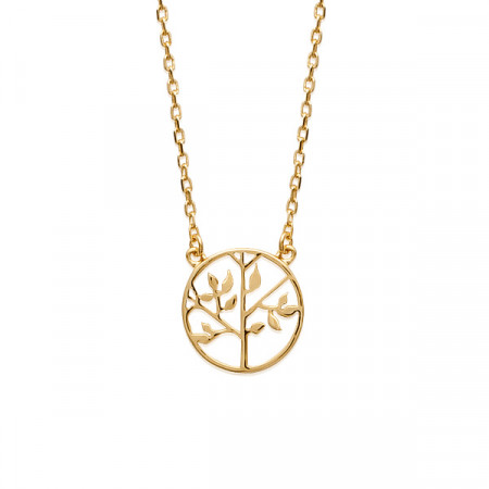 Collier Arbre de vie Plaqué Or - Bijoux femme