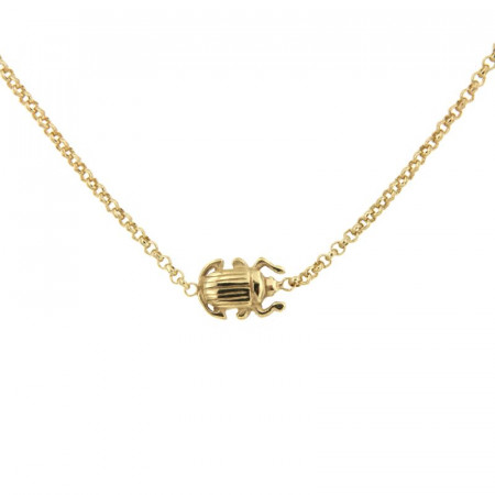  Collier Plaqué Or KHEOPS / Scarabée 40 + 2,5cm