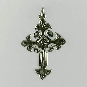 Croix Argent LYS Croix BASQUE                     