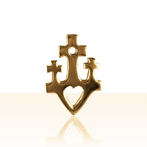 Croix Plaqué Or CALVAIRE                        