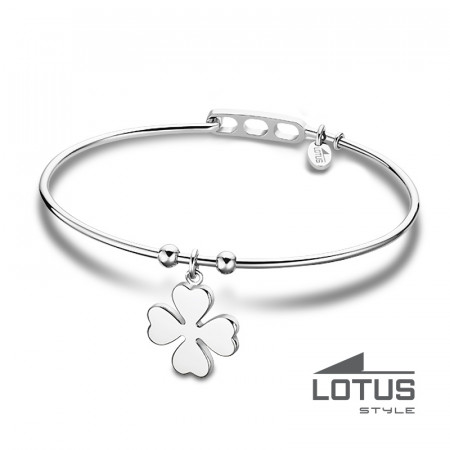 Jonc TREFLE Acier LOTUS STYLE Bijoux