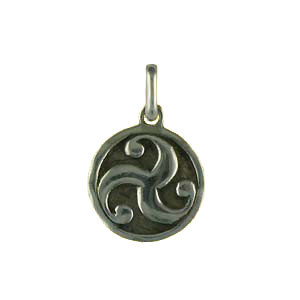 Médaille Argent MARTELEE TRISKELL COEUR           