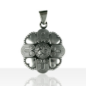 Médaille Argent TRISKELL COEUR/HIBOU              