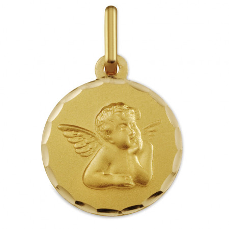 Médaille ronde ANGE Raphael Or 375°°°