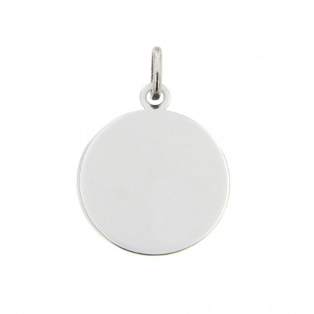 Médaille UNIE A GRAVER Or blanc 375°°°