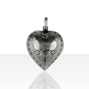 Pendentif Argent COEUR BOMBE TRISKELL PM          