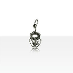 Pendentif Argent COEUR VENDEEN 1/FLEUR DE LYS