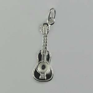 Pendentif Argent GUITARE                               