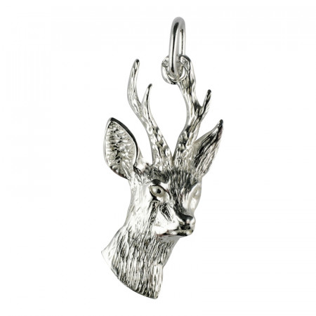 Pendentif Argent TETE CHEVREUIL GM