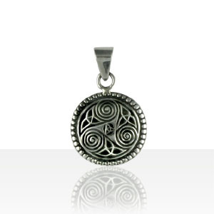 Pendentif Argent TRISKELL PERLE GM                