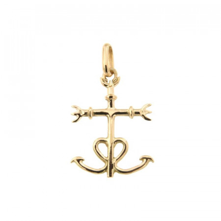 Pendentif Plaqué Or CROIX DE CAMARGUE GM             
