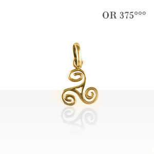Pendentif TRISKELL FIL PM Or 375°°°