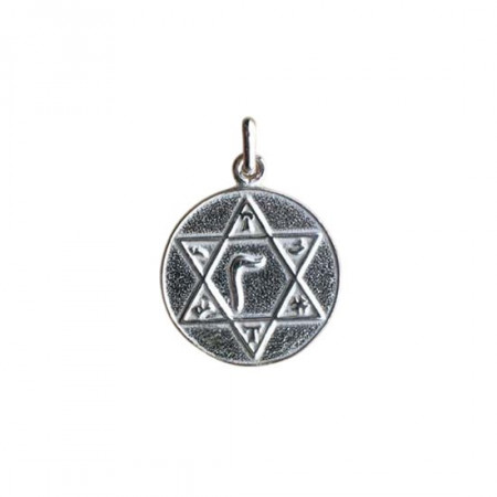 PENTAGRAMME Argent DU SCEAU DE SALOMON 90         