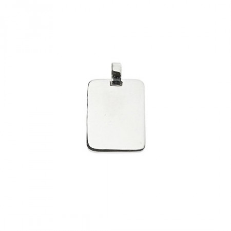 Plaque Argent RECTANGULAIRE UNIE 22x16          