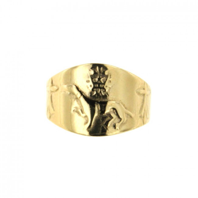 Bague HERMINE COURONNE DUCHE BRETAGNE Or 375 BIJOUX BRETONS CELTES MADILAR