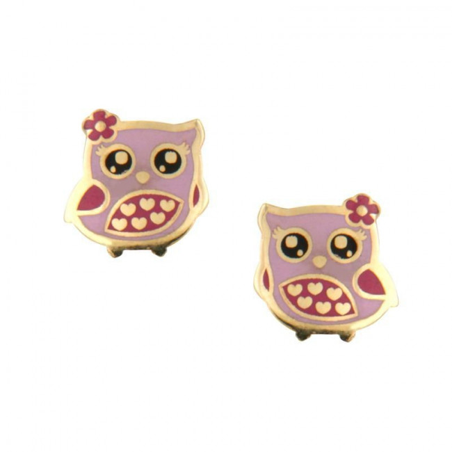 TIANYI-Les Boucles D'oreilles Hibou, Incrustées De Matériau Anti
