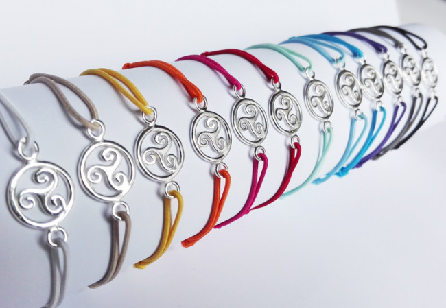 Gourmette Bracelet Breton Homme Bracelet Plaqué Or FR80 PP TRIS