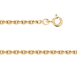 Chaine Plaqué Or FORCAT LIME 55-40CM BIJOUX ARGENT COLLIER