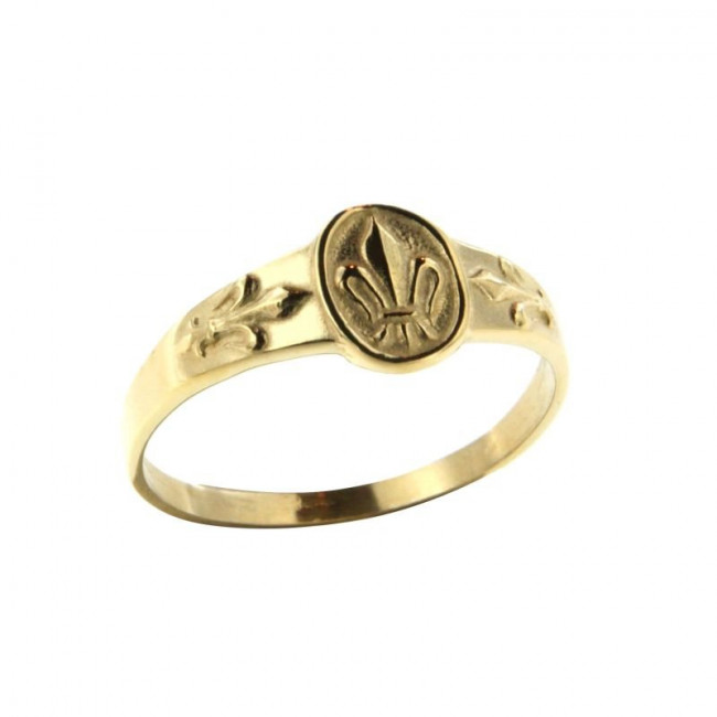 Chevalière Plaqué Or FLEUR DE LYS APPLIQUE FL LYS BIJOUX