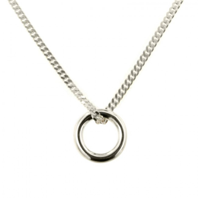 Collier En Argent Massif Mi-long - Neuf Jamais Porté Dans Sa Boîte - Occasion - Sans Marque